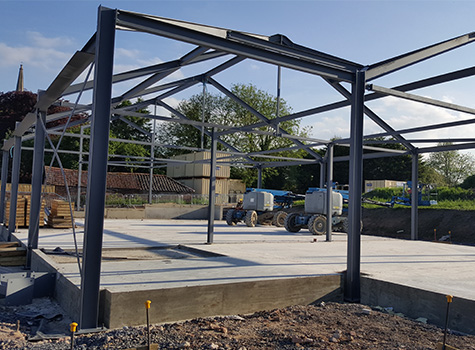 steel frame extension