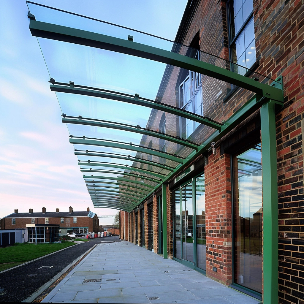 commercial cantilever canopy
