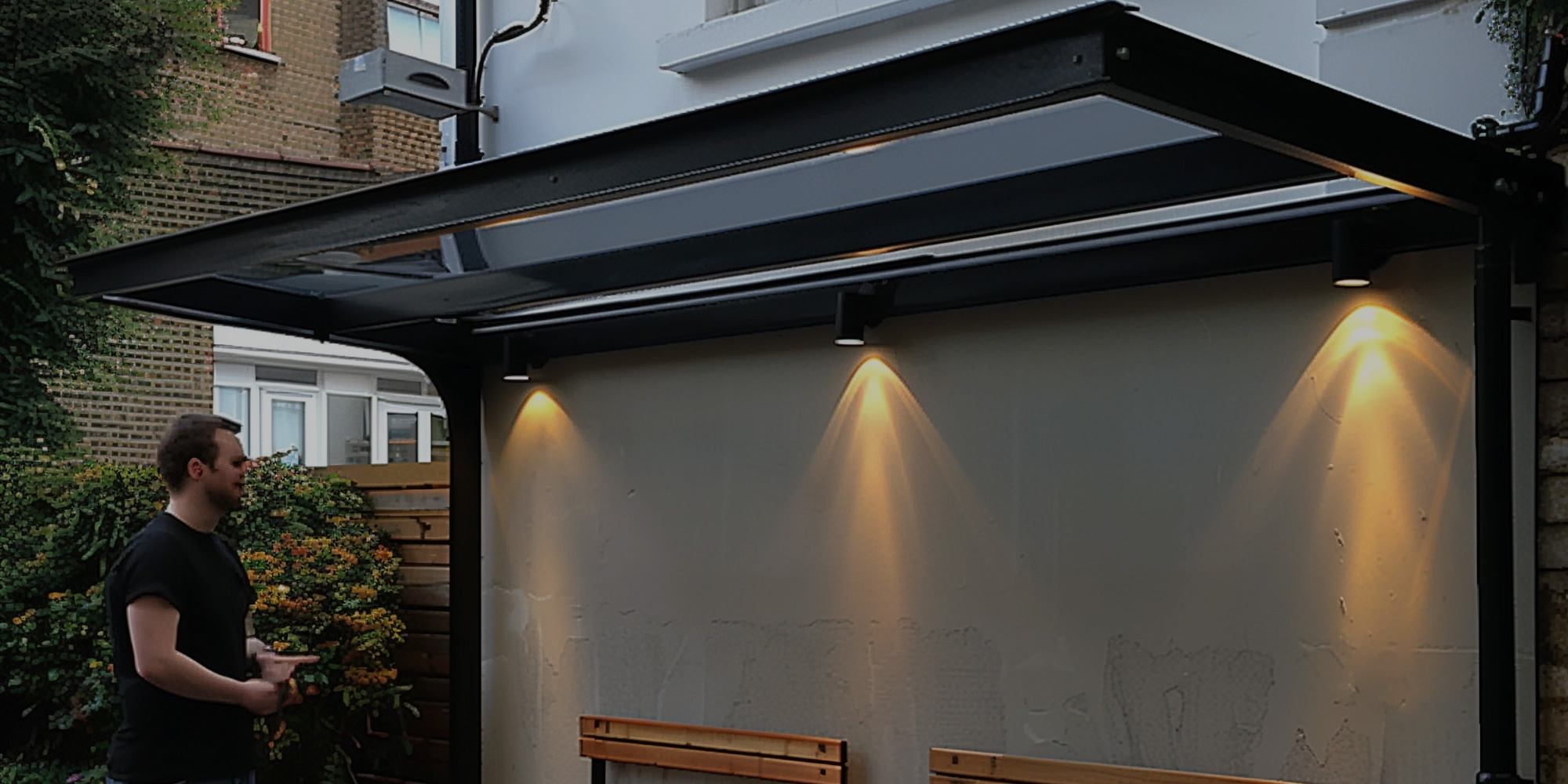 Smoking Area Rails Smoking Area Canopies - Steelgram Fabrications