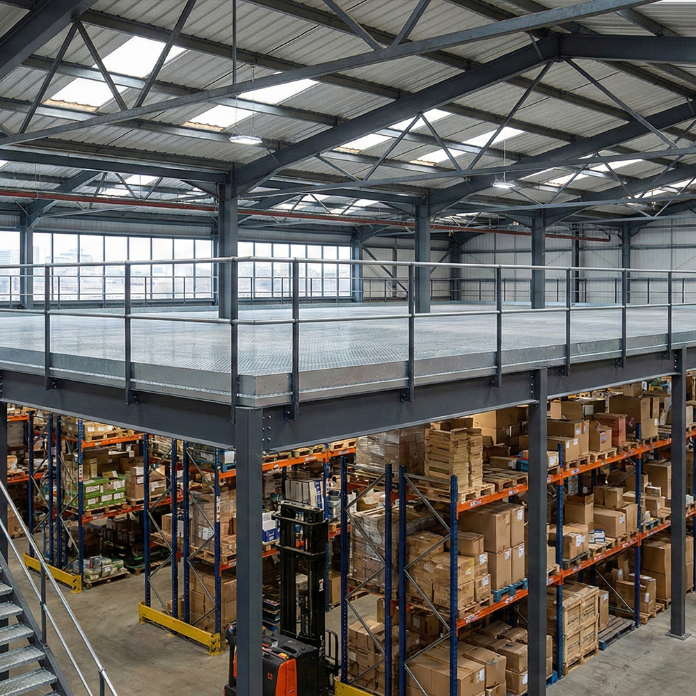 new mezzanine storage floor in sheffield warehouse