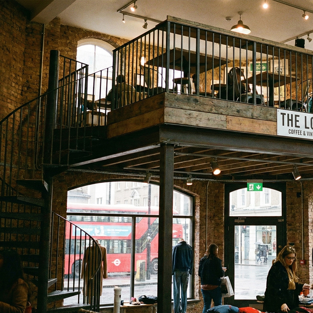 trendy clothing shop mezzanine level